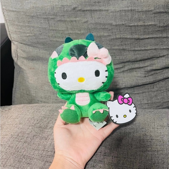 Hello Kitty Toys Hello Kitty Plush In Green Dino Outfit